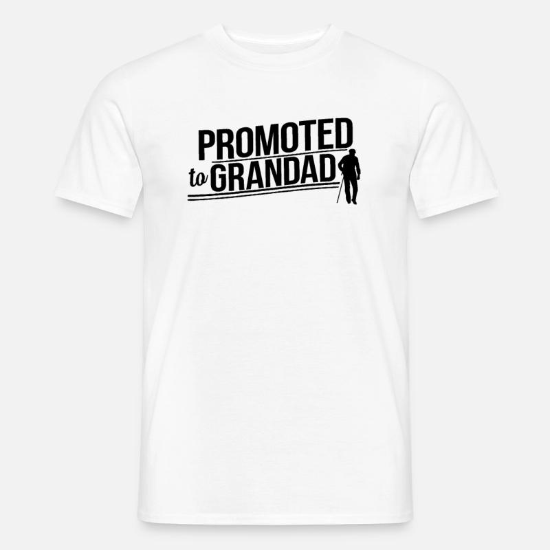 Forfremmet til bedstefar bedstefar bedstefar bedstefar bedstefar - T-shirt herr - vit