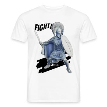 Combat de Sparte! - T-shirt homme - blanc - Devant - AI Model Male 178 dark (178cm)