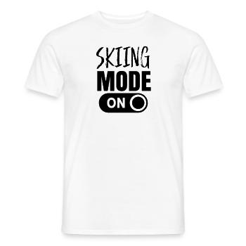 Ski Modus An Skifahrer Skifahren - Männer T-Shirt - Weiß - Vorne - AI Model Male 178 dark (178cm)