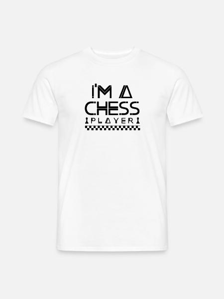 Ich bin ein Schach Spieler Spielen Schachspieler - Männer T-Shirt - Weiß