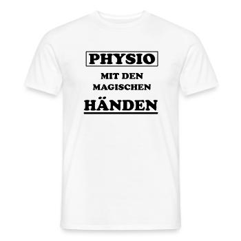 Physio Physiotherapeut Spruch - Männer T-Shirt - Weiß - Vorne - AI Model Male 178 dark (178cm)