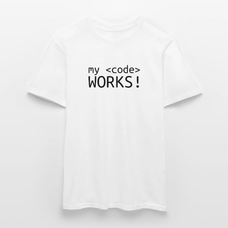 My code does programming computer science Men's T-Shirt