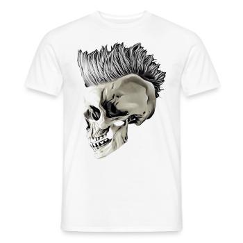 Punk's not dead - Männer T-Shirt - Weiß - Vorne - AI Model Male 178 dark (178cm)