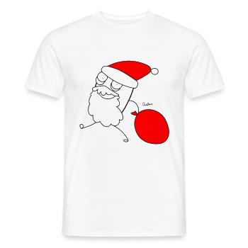 Chillions Santa Claus - T-shirt homme - blanc - Devant - AI Model Male 178 dark (178cm)