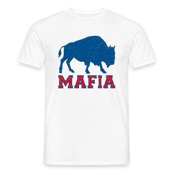 Bills Fan Mafia II - Football rétro vintage - T-shirt homme - blanc - Devant - AI Model Male 178 dark (178cm)