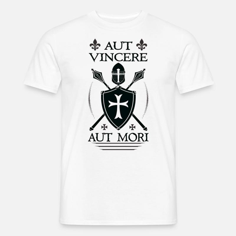 Elmo Templare - T-shirt uomo - bianco