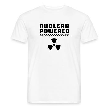 nuclear power atomic energy nuclear power nuclear energy - Men's T-Shirt - white - Front - AI Model Male 178 dark (178cm)