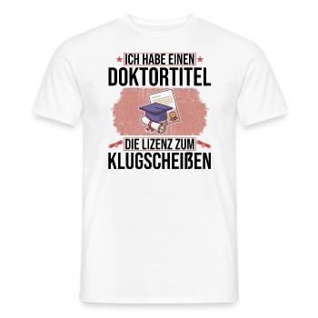 Doktoren Doktortitel Doktorand Promotion Geschenk - Männer T-Shirt - Weiß - Vorne - AI Model Male 178 dark (178cm)