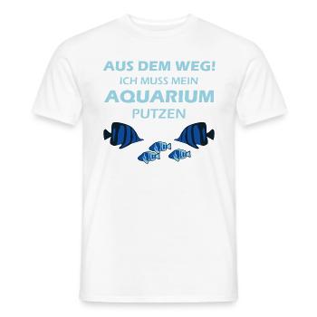 Aquarium Aquarianer - Männer T-Shirt - Weiß - Vorne - AI Model Male 178 dark (178cm)