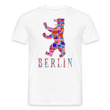 Berlin T-Shirt - Berlin Bär Shirt - I Love - T-shirt homme - blanc - Devant - AI Model Male 178 dark (178cm)