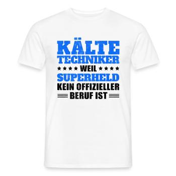 Kältetechniker lustiger Klimatechniker Spruch - Männer T-Shirt - Weiß - Vorne - AI Model Male 178 dark (178cm)