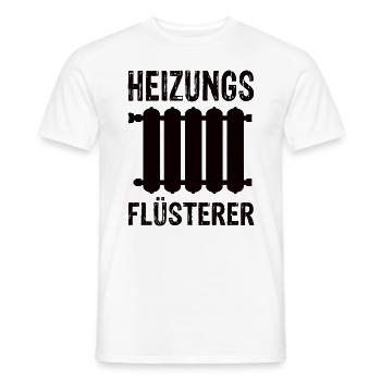 Heizung Flusterer - Männer T-Shirt - Weiß - Vorne - AI Model Male 178 dark (178cm)