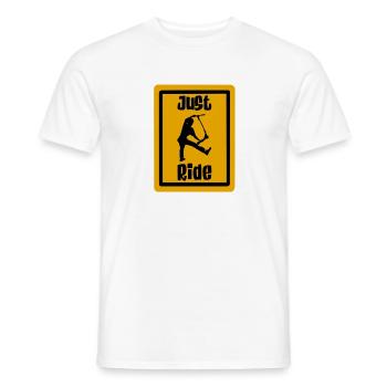 Just ride Roller - Männer T-Shirt - Weiß - Vorne - AI Model Male 178 dark (178cm)