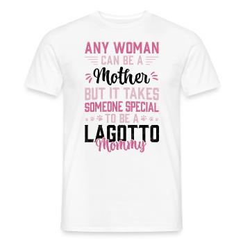 Lagotto Romagnolo Mama chien de truffe cadeau - T-shirt homme - blanc - Devant - AI Model Male 178 dark (178cm)