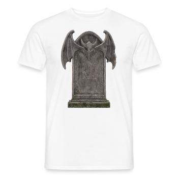 Grabstein Design - Männer T-Shirt - Weiß - Vorne - AI Model Male 178 dark (178cm)