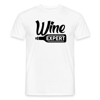 Wein Experte Trinken Winzer Weinglas Weine - Männer T-Shirt - Weiß - Vorne - AI Model Male 178 dark (178cm)