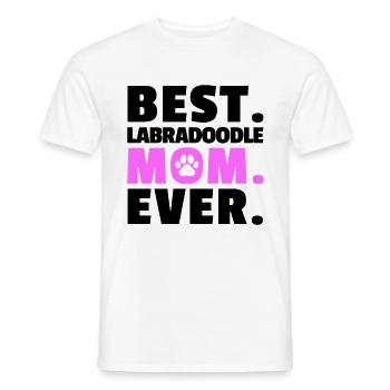 Meilleur Labradoodle Mama Cadeau Retriever - T-shirt homme - blanc - Devant - AI Model Male 178 dark (178cm)