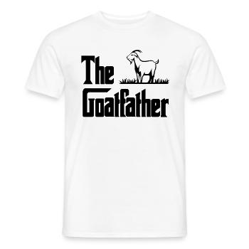 Papa de chèvre - T-shirt homme - blanc - Devant - AI Model Male 178 dark (178cm)
