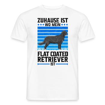 Flat Coated Retriever Hundetricks Spruch - Männer T-Shirt - Weiß - Vorne - AI Model Male 178 dark (178cm)