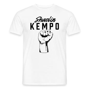 Shaolin Kempo Kenpo Karate Kampfkunst - Männer T-Shirt - Weiß - Vorne - AI Model Male 178 dark (178cm)