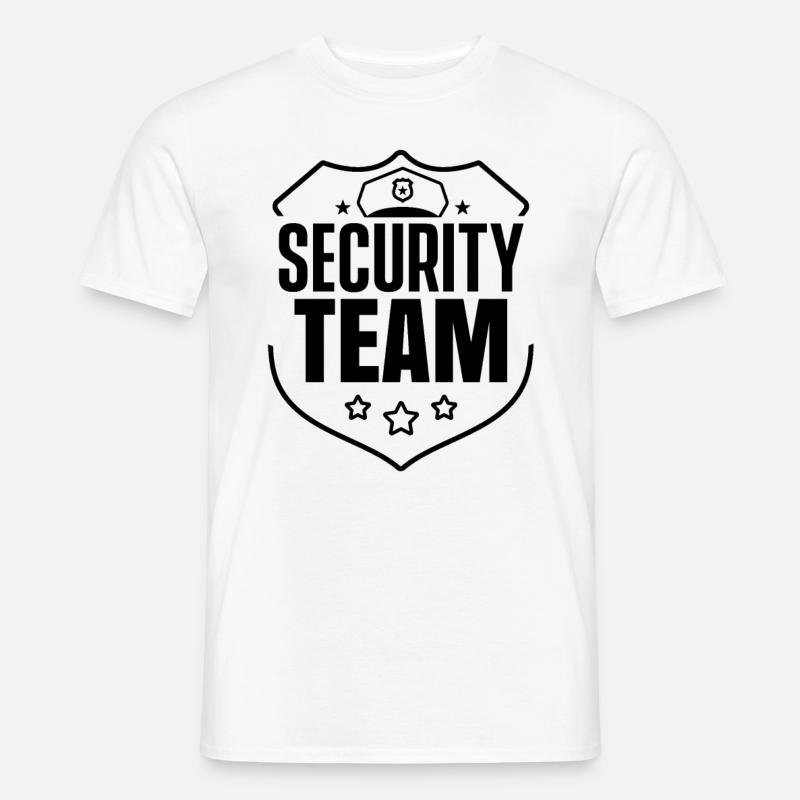 Sikkerhedsteam Sikkerhed Security Guard Sikkerhed - Mænd T-shirt - hvid