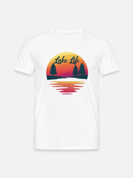Leben Am See - Männer T-Shirt - Weiß