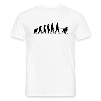 Suisse sennenhund Evolution Chien de paysan cadeau - T-shirt homme - blanc - Devant - AI Model Male 178 dark (178cm)