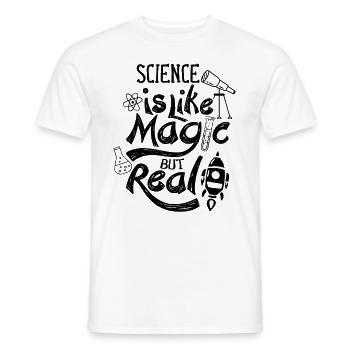Wissenschaft Ist Wie Magie Aber Real Forscher - Männer T-Shirt - Weiß - Vorne - AI Model Male 178 dark (178cm)
