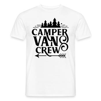 Campervan équipe camper camping-car construction caravane - T-shirt homme - blanc - Devant - AI Model Male 178 dark (178cm)
