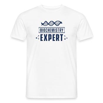 Biochemistry Expert Bio Biochemist Biochemist Biochemist - Men's T-Shirt - white - Front - AI Model Male 178 dark (178cm)