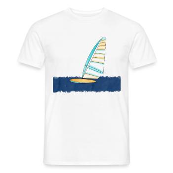 Windsurfer Windsurfen Wind - Männer T-Shirt - Weiß - Vorne - AI Model Male 178 dark (178cm)