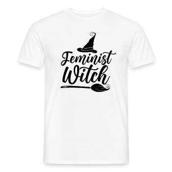 Feminist Witch Feminist Feminist Feminism - Men's T-Shirt - white - Front - AI Model Male 178 dark (178cm)