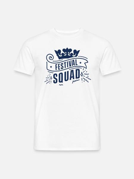 Festival Squad Musikfest Festivalgänger Festivals - Männer T-Shirt - Weiß
