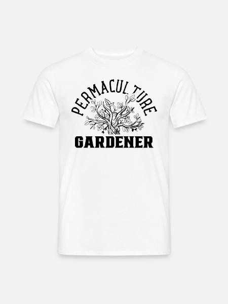 Permakultur Gärtner Garten Gartenbau Gartenarbeit - Männer T-Shirt - Weiß