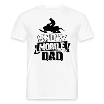 Snowmobile Papa Snowmobile Snowmobile - Men's T-Shirt - white - Front - AI Model Male 178 dark (178cm)