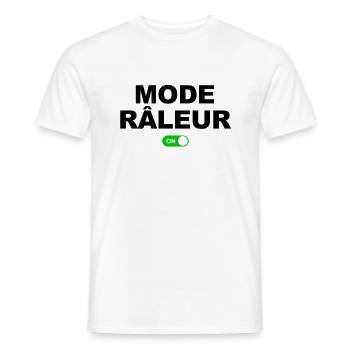 MODE RÂLEUR ON - T-shirt homme - blanc - Devant - AI Model Male 178 dark (178cm)