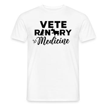 Veterinary Medicine Veterinary Veterinary Veterinarian - Men's T-Shirt - white - Front - AI Model Male 178 dark (178cm)
