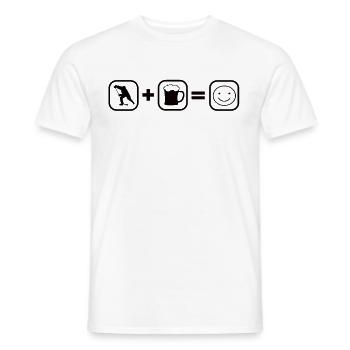 Eishockey und Bier - Männer T-Shirt - Weiß - Vorne - AI Model Male 178 dark (178cm)