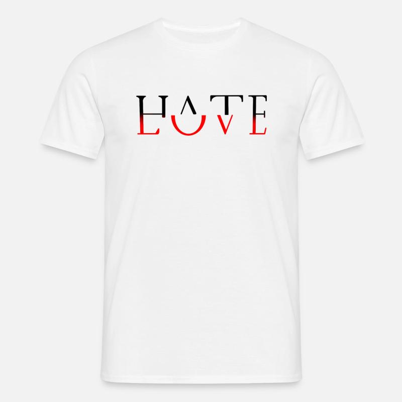 Hate Love - Men's T-Shirt - white