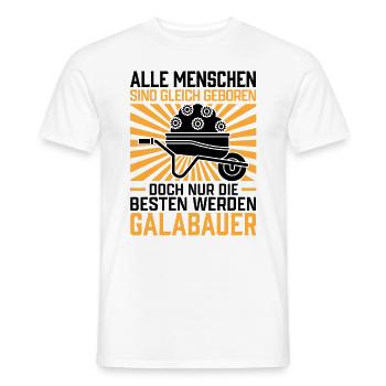 Galabauer Papa Landschaftsgärtner Galabau - Männer T-Shirt - Weiß - Vorne - AI Model Male 178 dark (178cm)