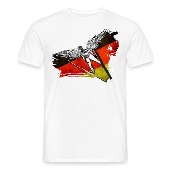 Skispringen Deutschland Deutsche Skispringer - Männer T-Shirt - Weiß - Vorne - AI Model Male 178 dark (178cm)