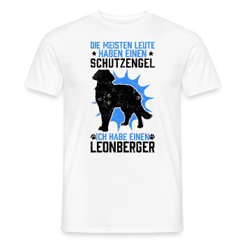 Glückspilze haben einen Leonberger Leonberg Hund - Männer T-Shirt - Weiß - Vorne - AI Model Male 178 dark (178cm)