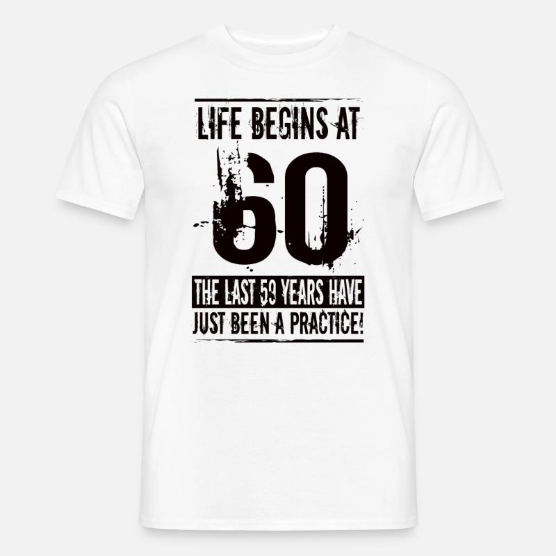 60 års fødselsdag - Mænd T-shirt - hvid