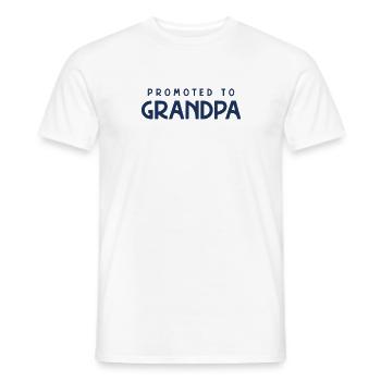 Promoted to Grandpa Opi Grandfather Grandpa - Men's T-Shirt - white - Front - AI Model Male 178 dark (178cm)
