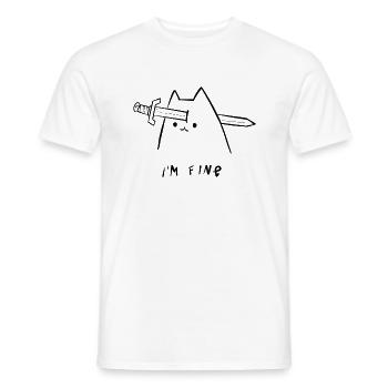 Es geht mir gut - Männer T-Shirt - Weiß - Vorne - AI Model Male 178 dark (178cm)