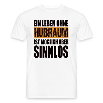 Ein Leben Ohne Hubraum Ist Möglich Aber Sinnlos - Männer T-Shirt - Weiß - Vorne - AI Model Male 178 dark (178cm)