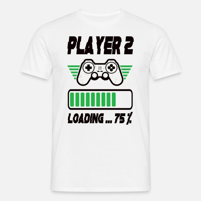 Player 2 Loading - Men's T-Shirt - white