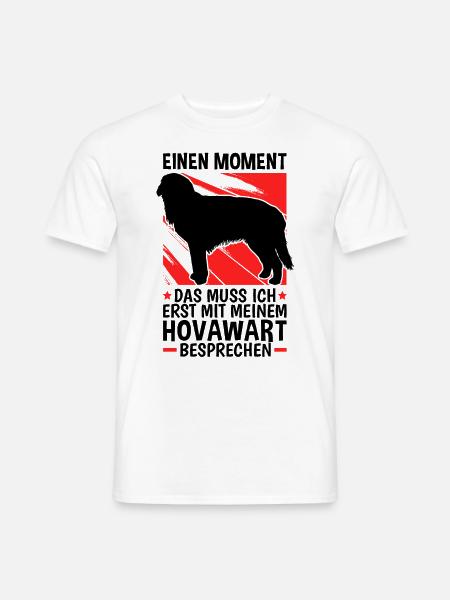 Mit Hovawart besprechen Hovi Hofwächter - Männer T-Shirt - Weiß