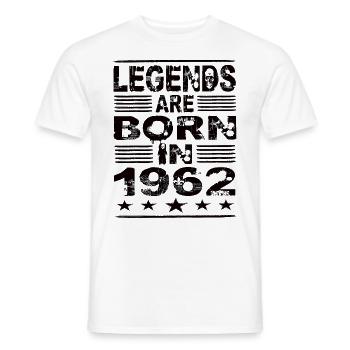 Legenden werden 1962 geboren - Männer T-Shirt - Weiß - Vorne - AI Model Male 178 dark (178cm)