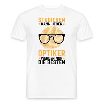Augenoptiker studieren Optometrist Optiker - Männer T-Shirt - Weiß - Vorne - AI Model Male 178 dark (178cm)